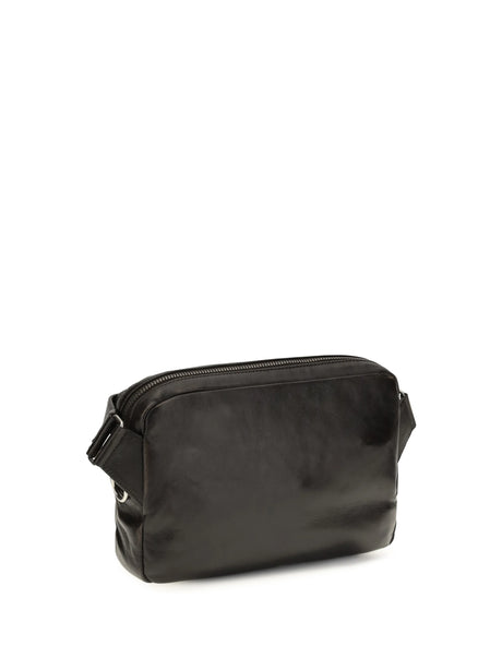 Prada Shoulder Bag in aged-effect nappa leather - Moro