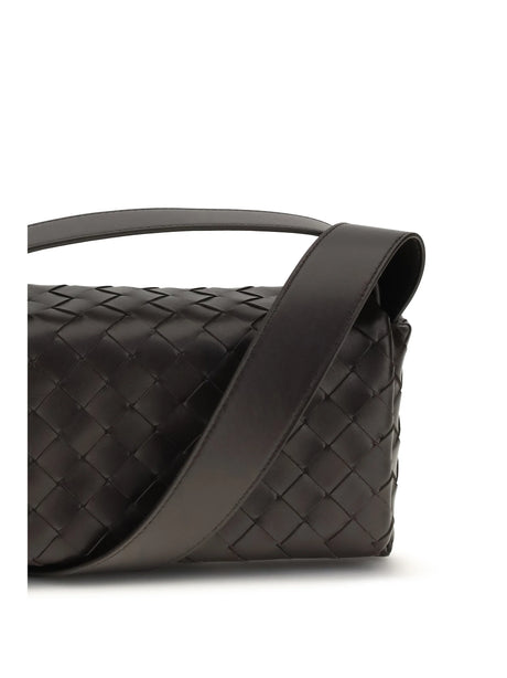 Bottega Veneta Intrecciato Shoulder Bag - Fondant-Silver