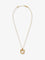 Ferragamo Brass necklace with Gancini pendant - Oro