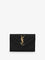 Saint Laurent Cassandre matalassé leather wallet - Nero