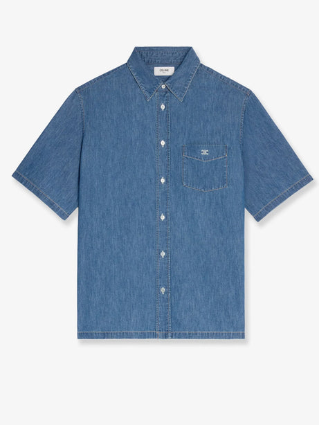 Celine Cotton shirt with Triomphe detail - Union Ocean Wash