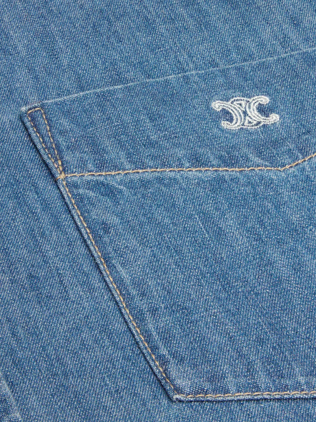 Celine Cotton shirt with Triomphe detail - Union Ocean Wash
