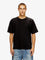 Diesel Cotton T-shirt with embroidered logo on the front - Nero