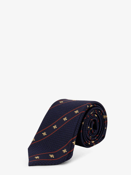 Gucci Labour silk tie - Mid.Nightblred