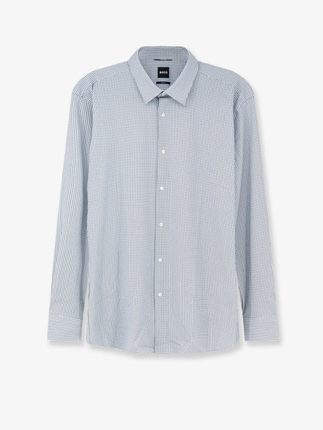 Boss Hank jersey shirt - Blu A Motivi