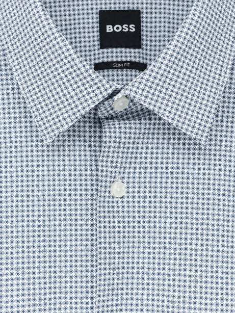 Boss Hank jersey shirt - Blu A Motivi