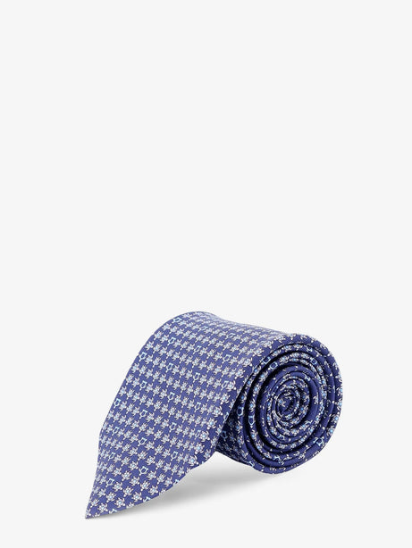 Ferragamo Silk Tie - Navy
