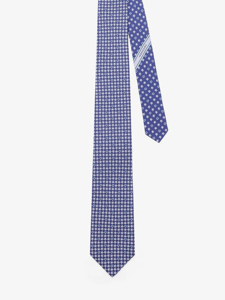 Ferragamo Silk Tie - Navy