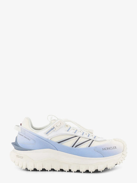 Moncler Trailgrip sneakers in technical fabric and mesh with side lettering logo - Bianco