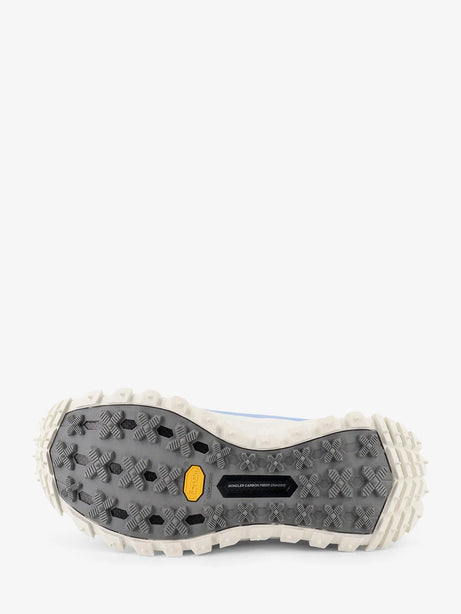 Moncler Trailgrip sneakers in technical fabric and mesh with side lettering logo - Bianco
