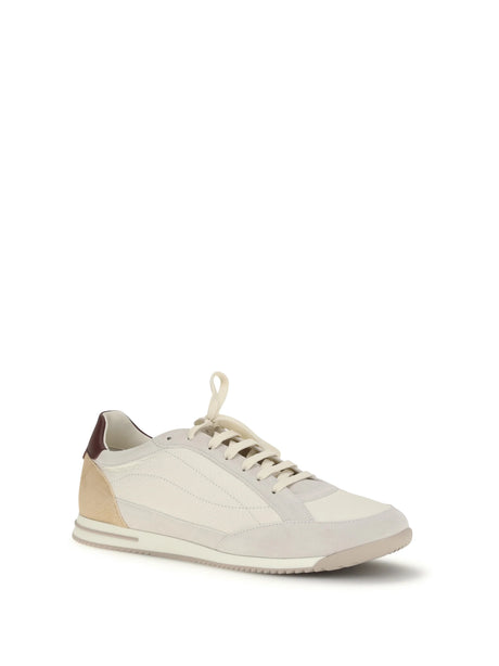Brunello Cucinelli Deer and suede Sneakers - Butter+Bianco+Naturale+Baccanera