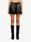 Diesel DE-SPIKI-S short denim skirt with washed-out effect - Nero