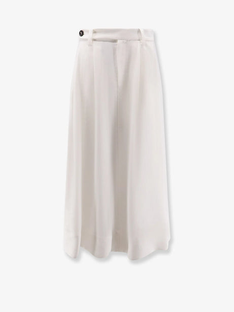 Brunello Cucinelli Viscose and linen skirt - Natural
