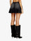 Diesel DE-SPIKI-S short denim skirt with washed-out effect - Nero