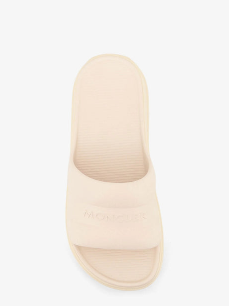 Moncler Altive rubber sandals - Avorio