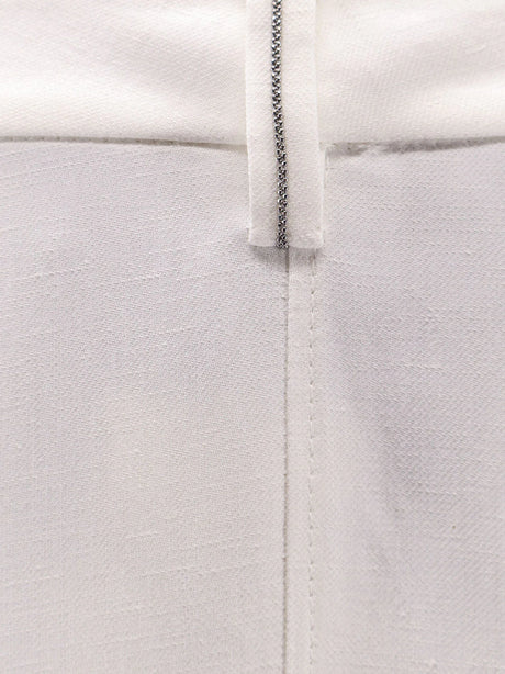 Brunello Cucinelli Viscose and linen skirt - Natural