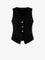Pinko Gardener cotton vest with laces profiles - Nero
