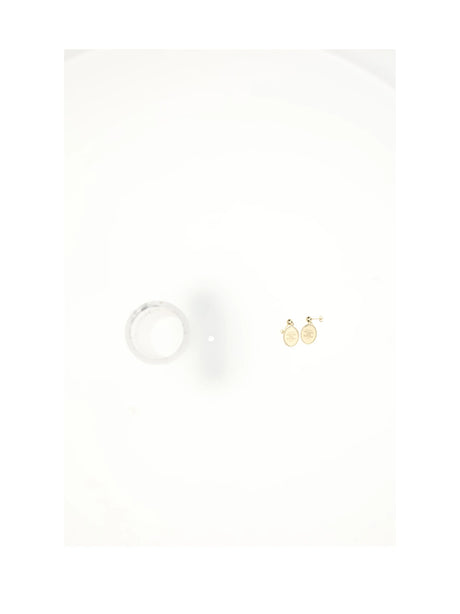 Celine MEDAL EARRINGS - Gold