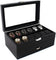 StitchesandTweed 24 Slot 2 Tier Black Watch Box