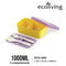 Eco-living 2-Compartment Colorful Bento w Fork & Spoon (1000ml) (Asst Colours)