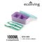 Eco-living 2-Compartment Colorful Bento w Fork & Spoon (1000ml) (Asst Colours)