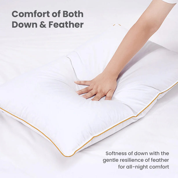 Hallmark Feather Down 3-Chamber Pillow