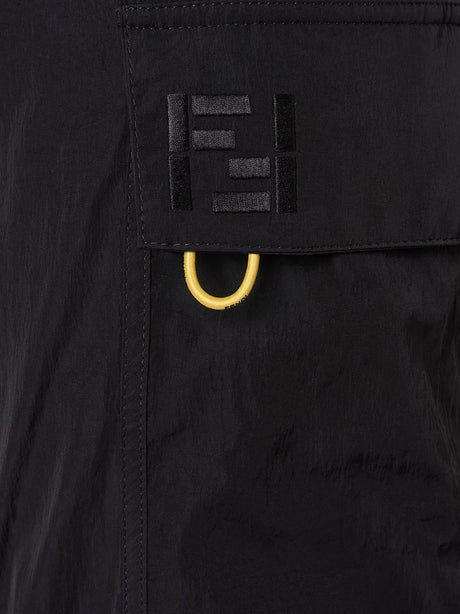 Fendi Cargo nylon trousers - Nero