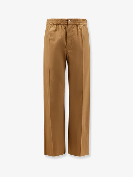 Celine Cotton and linen trousers - Chestnut