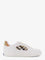 Burberry Low-top leather sneakers with check inserts - White Sand