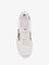 Burberry Low-top leather sneakers with check inserts - White Sand