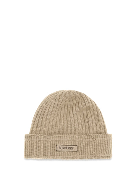 Burberry Wool Beanie - Sand