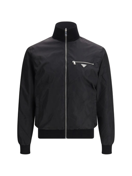 Prada Reversible wool and re-nylon Jacket - Black
