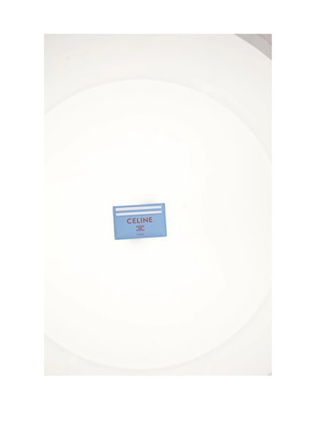 Celine MEDIUM CARD HOLDER - Sky Blue / Red