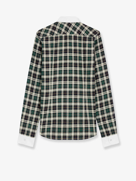 Celine Tartna cotton shirt - Green/Navy/Chalk