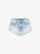 Diesel Blue denim shorts with destroyed effect - Jeans