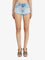 Diesel Blue denim shorts with destroyed effect - Jeans