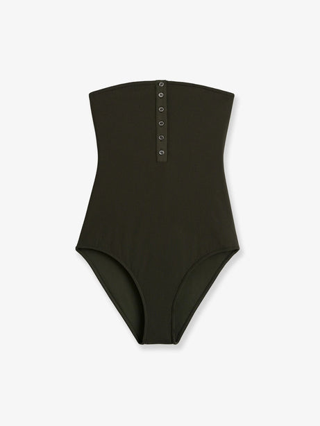 Toteme One-piece swimsuit with ribbed pattern - Dark Green