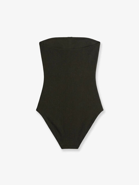 Toteme One-piece swimsuit with ribbed pattern - Dark Green