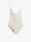 Toteme Nylon Scoop One-Piece Swimsuit - Ecru