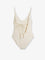 Toteme Nylon Scoop One-Piece Swimsuit - Ecru