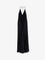 Self Portrait Gathered jersey long dress - Black