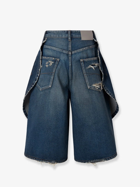 Balenciaga Cotton Bermuda shorts - Dark Ocean