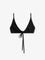 Toteme Nylon bikini top - Black