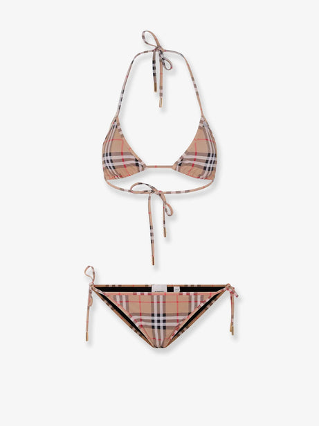 Burberry Cobb bikini with Traditional Check pattern - Archive Beige