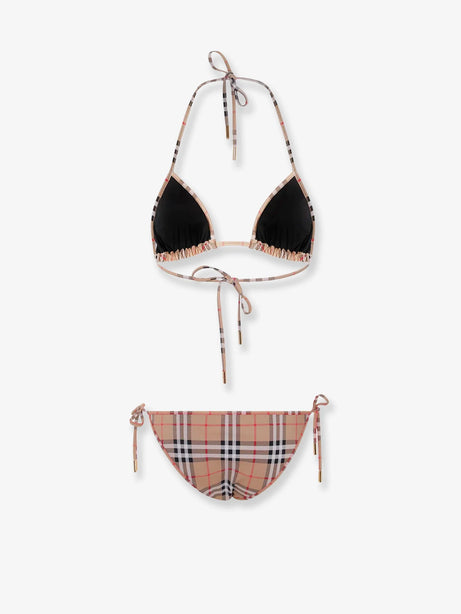 Burberry Cobb bikini with Traditional Check pattern - Archive Beige