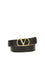 Valentino Garavani Reversible VLogo Signature Belt - Black/Smokey Brown