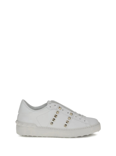 Valentino Garavani Rockstud Untitled Sneakers - White/White/White