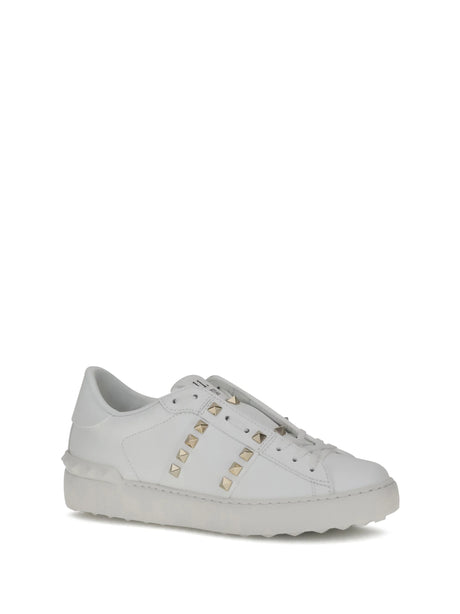 Valentino Garavani Rockstud Untitled Sneakers - White/White/White