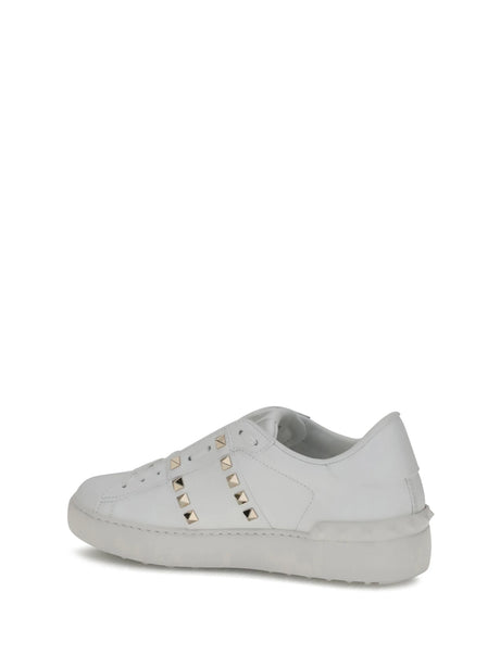 Valentino Garavani Rockstud Untitled Sneakers - White/White/White