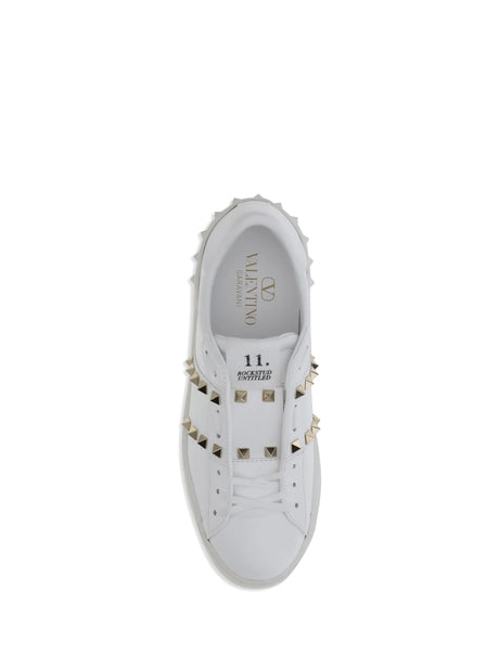 Valentino Garavani Rockstud Untitled Sneakers - White/White/White